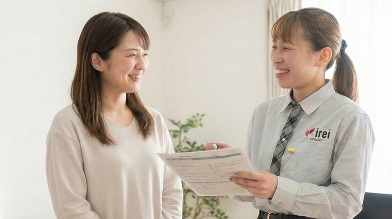 スタッフが訪問する様子